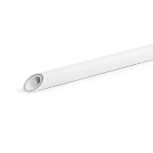 Труба полипропиленовая Fusitek Faser SDR 7.4 - PPR/PPR+GF/PPR для холодной воды, горячей воды и отопления армированная Белый