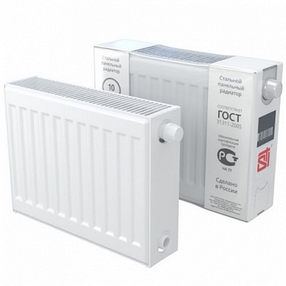 Стальной панельный радиатор STI Ventil Compact 22-300 - Белый — изображение 2